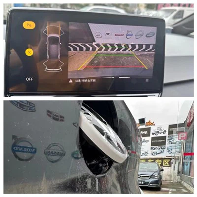 „Volkswagen OEM SSP“ platforma „Flip Badge“ galinė kamera su dinamine trajektorija